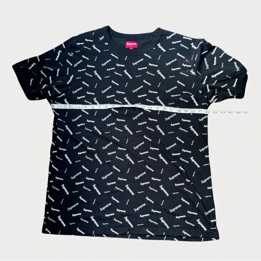 Supreme Black Logo T-Shirt - Picture 7 of 9